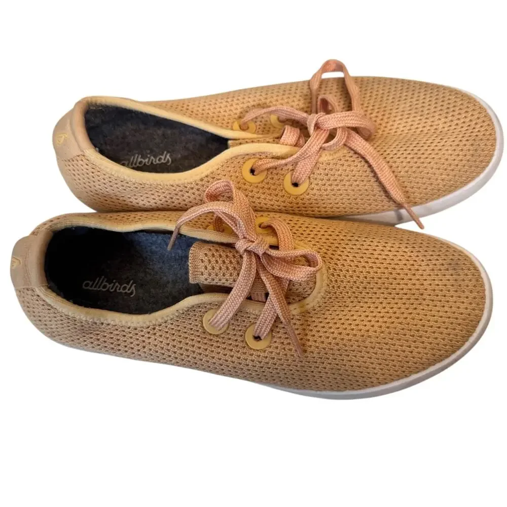 Allbirds Orange Tree Skippers Casual Sneakers Womens. 9 Lace Up Tennis Shoes